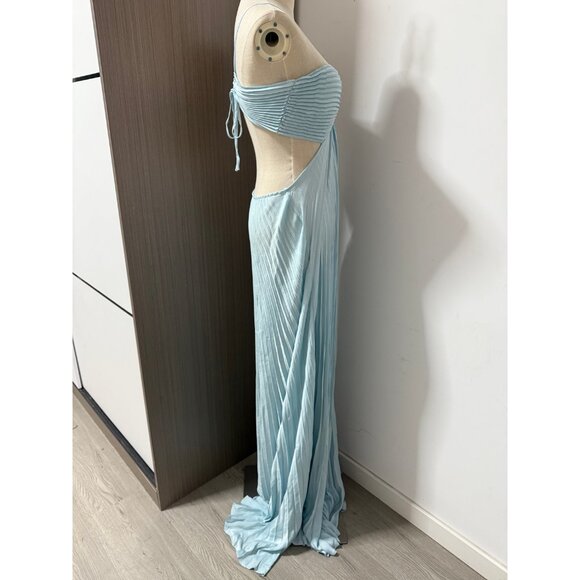 A.L.C. Moira Pleated Halter Maxi Dress - Picture 3 of 11